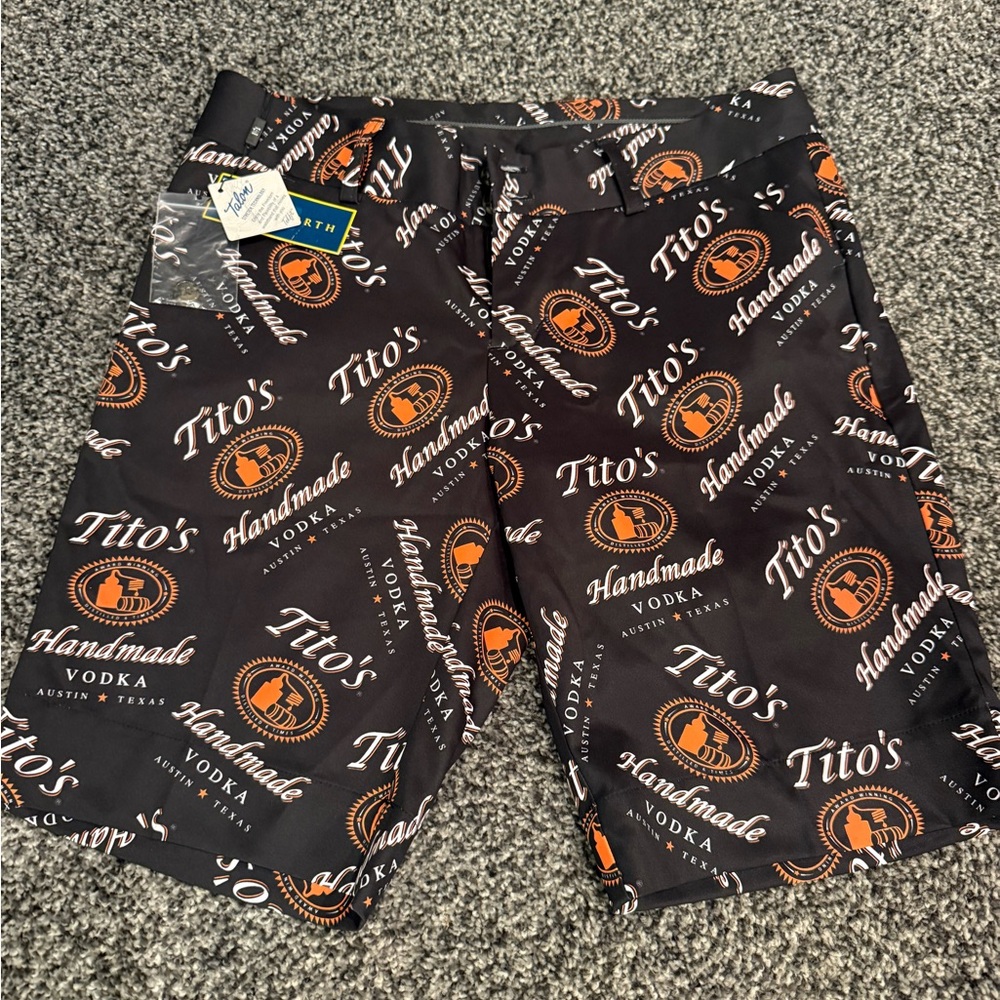 Loudmouth Tito’s Black and Orange women’s Shorts size 6